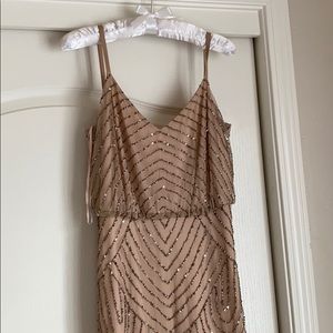 Adriana Papel Sequin gown